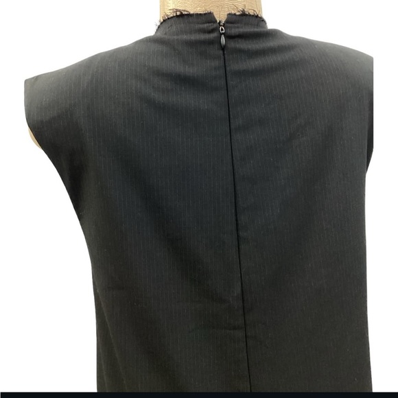 ZARA Black Pinstripe V-Neck
Sleeveless Wide Leg Jumpsuit M NEW - Picture 3 of 9